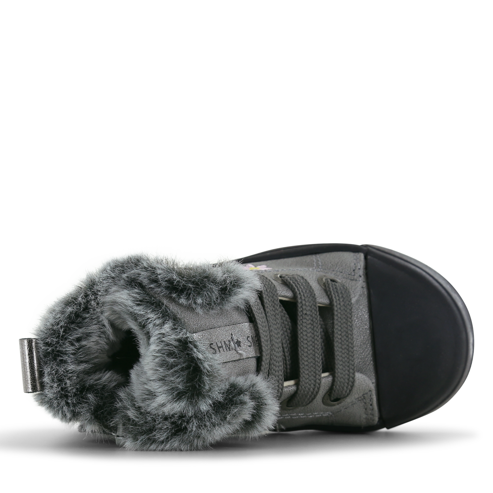 Shoesme zilveren veterboot met ballerina Microfiber nubuck | Sale