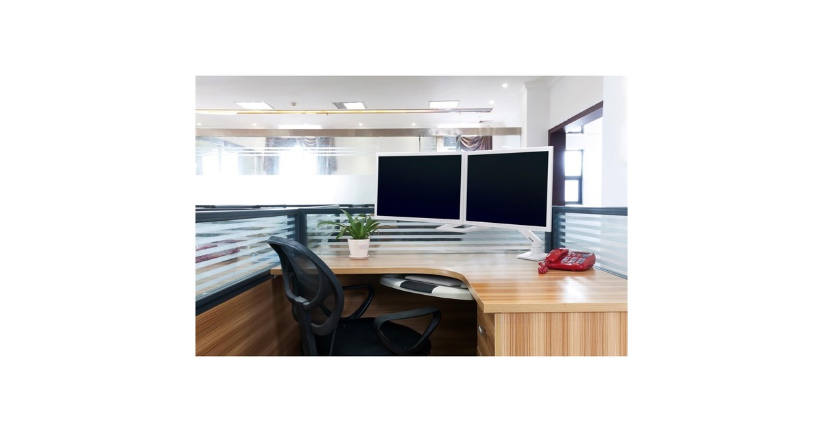ErgotronHX Desk Dual monitorarm  (Wit)
