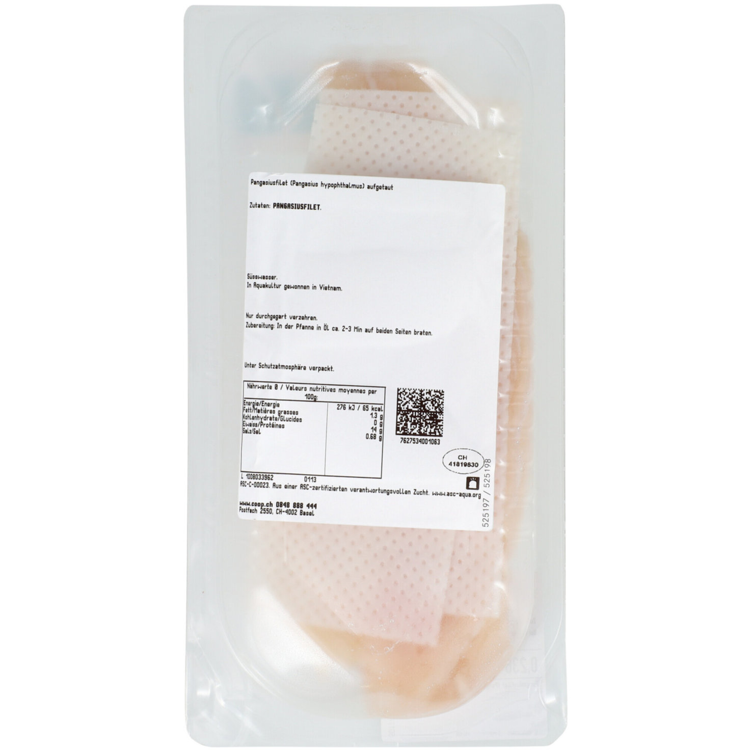 Pangasiusfilet ASC ca. 270g