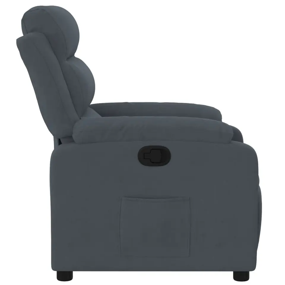 vidaXL - Fauteuil - Grijs - Fluweel