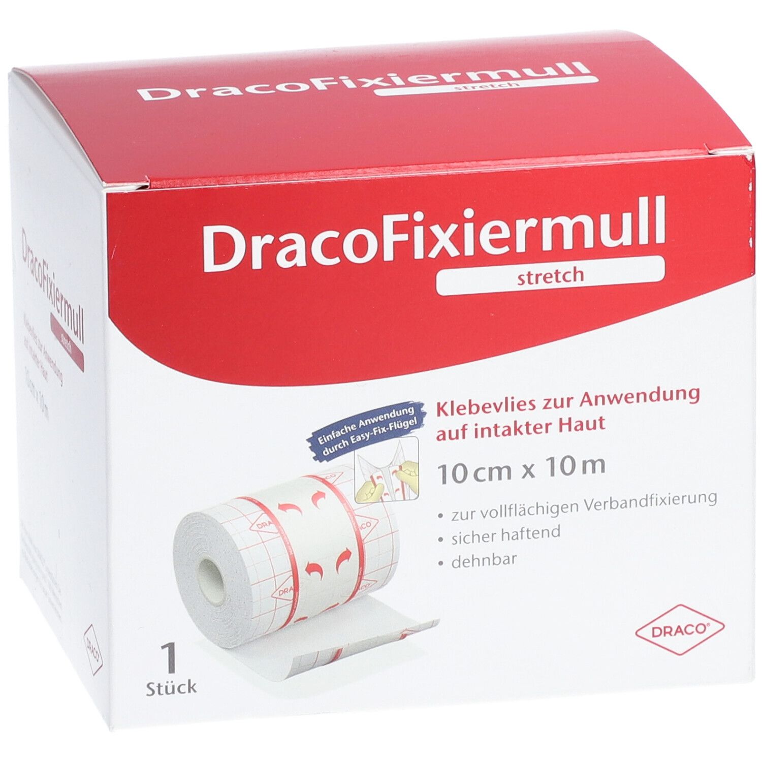 DracoFixiermull stretch 10 cm x 10 m