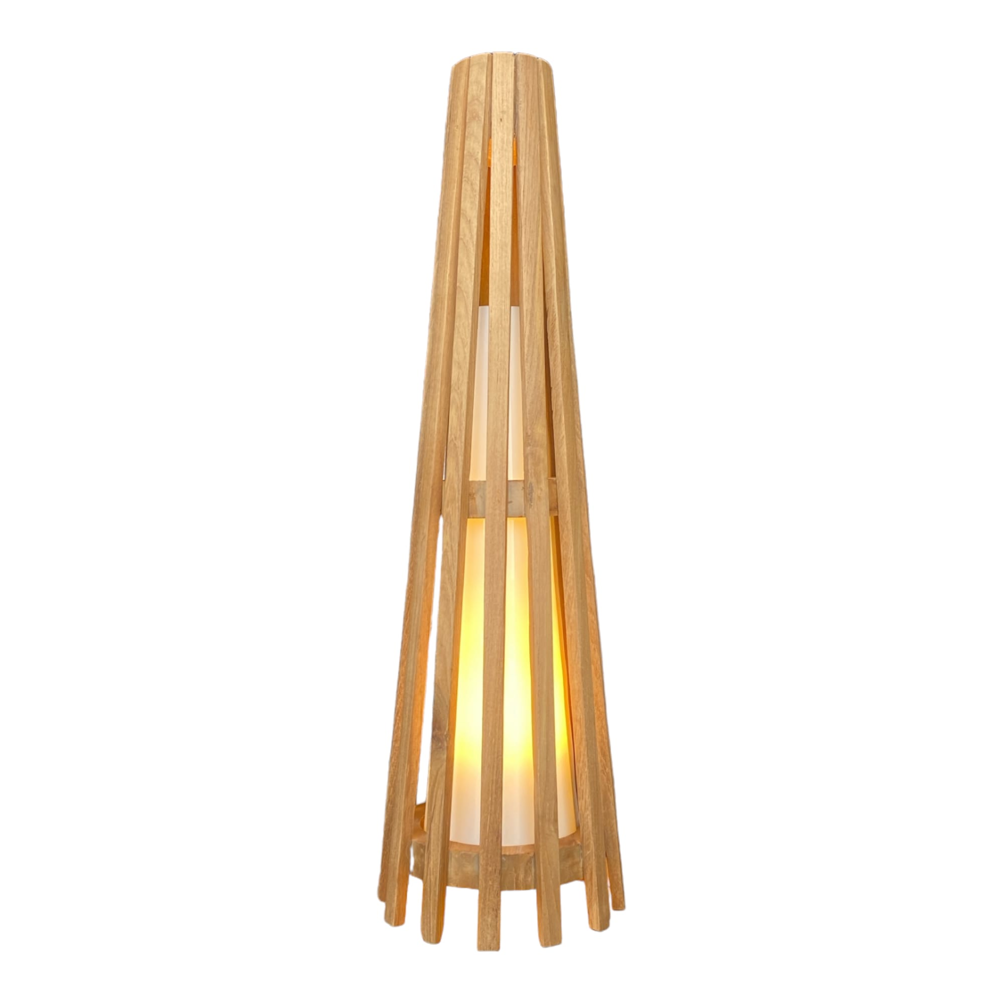 Interieurdirekt – Vloerlamp Anto – Teakhout – 60cm – Naturel