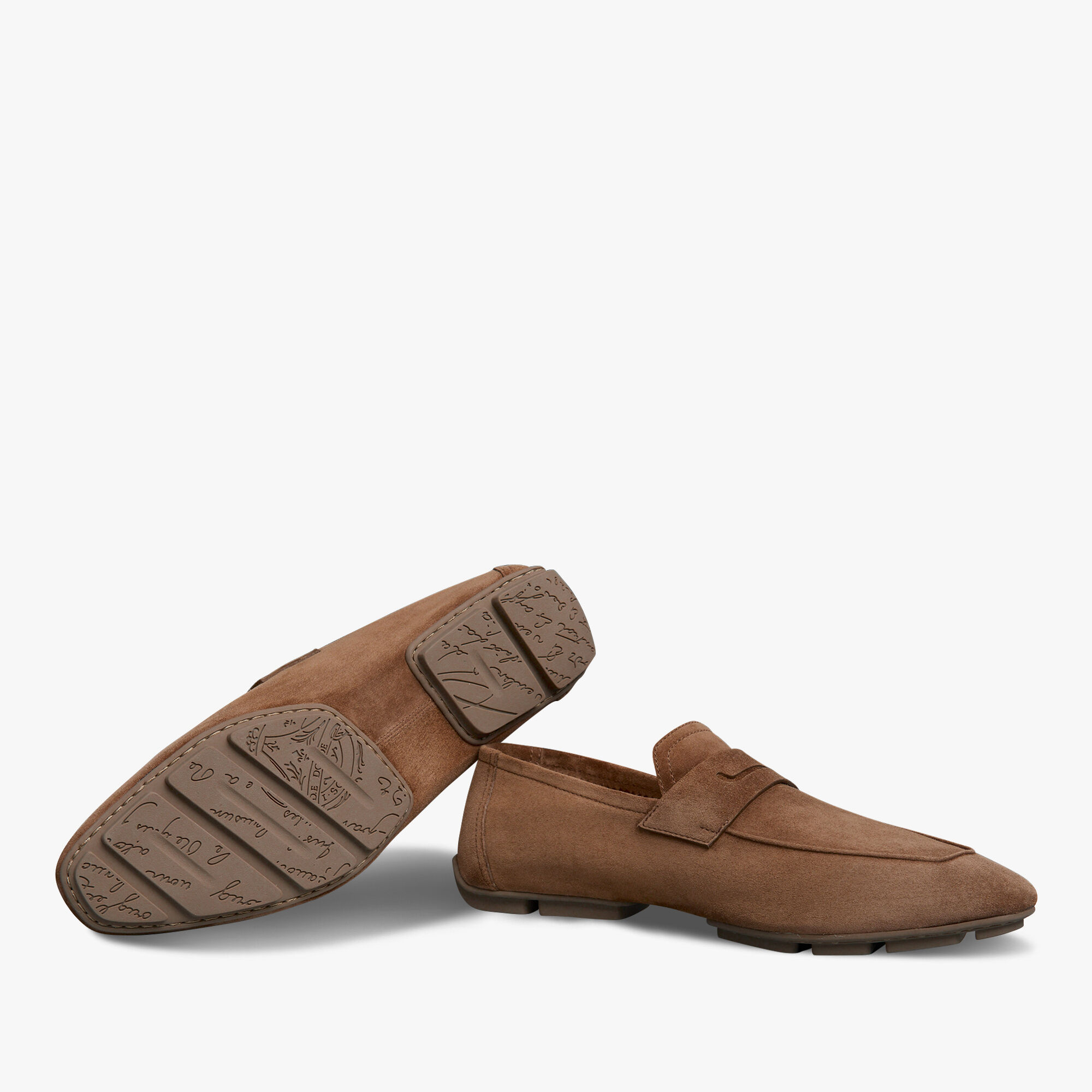 Mocassin Lorenzo Drive En Cuir Camoscio