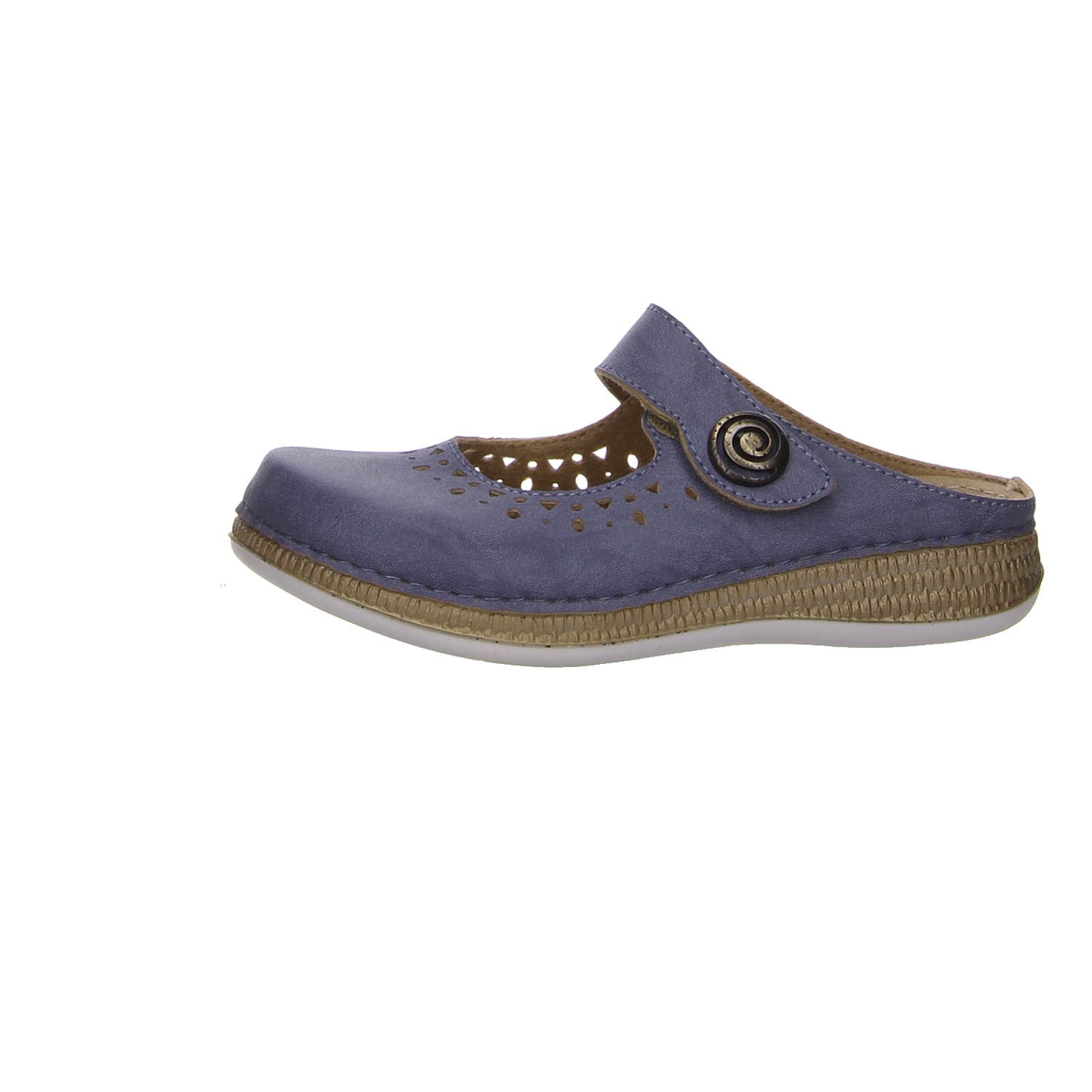 Fischer Markenschuh Clogs blau blau