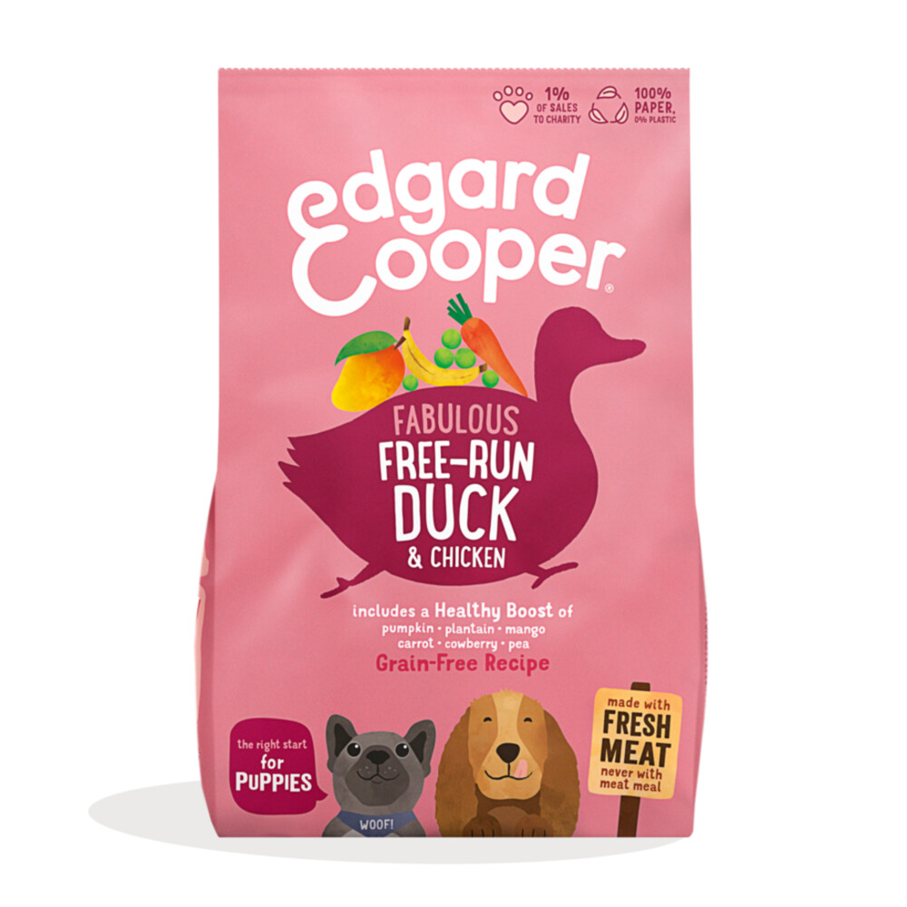 Edgard & Cooper Hondenvoer Puppy Scharrelkip - Scharreleend700 gr