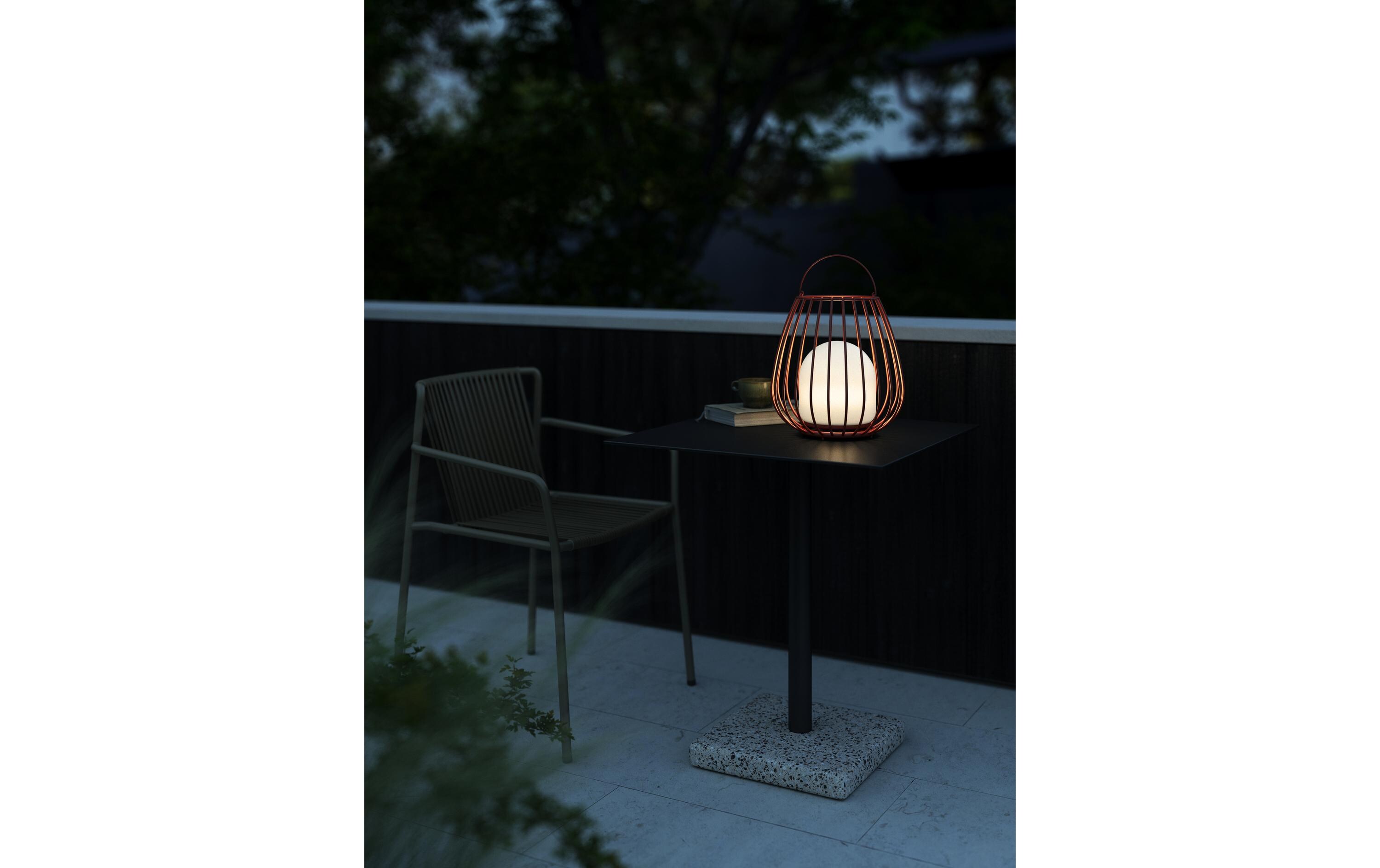 Laterne Jim To Go, RotTragbare Lampe