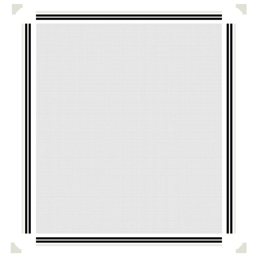 Moustiquaire magnétique pour fenêtres blanc 130x150 cm