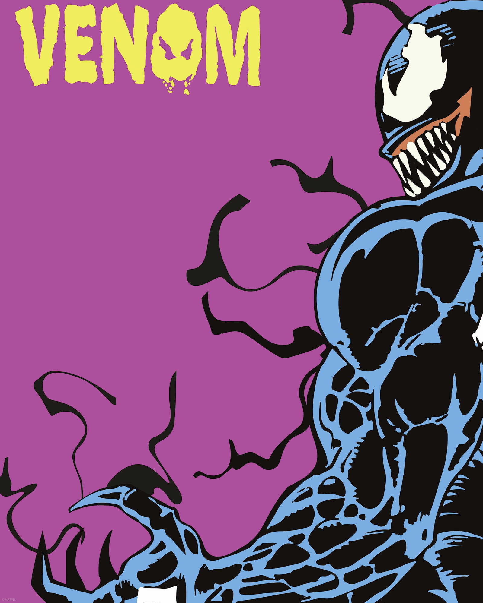 Komar Wandbild »Marvel Venom Colourful Stare« Disney Set, 1 Stk. tlg. 40 x 50 cm (Breite x Höhe) - Kinderzimmer, Dekoration