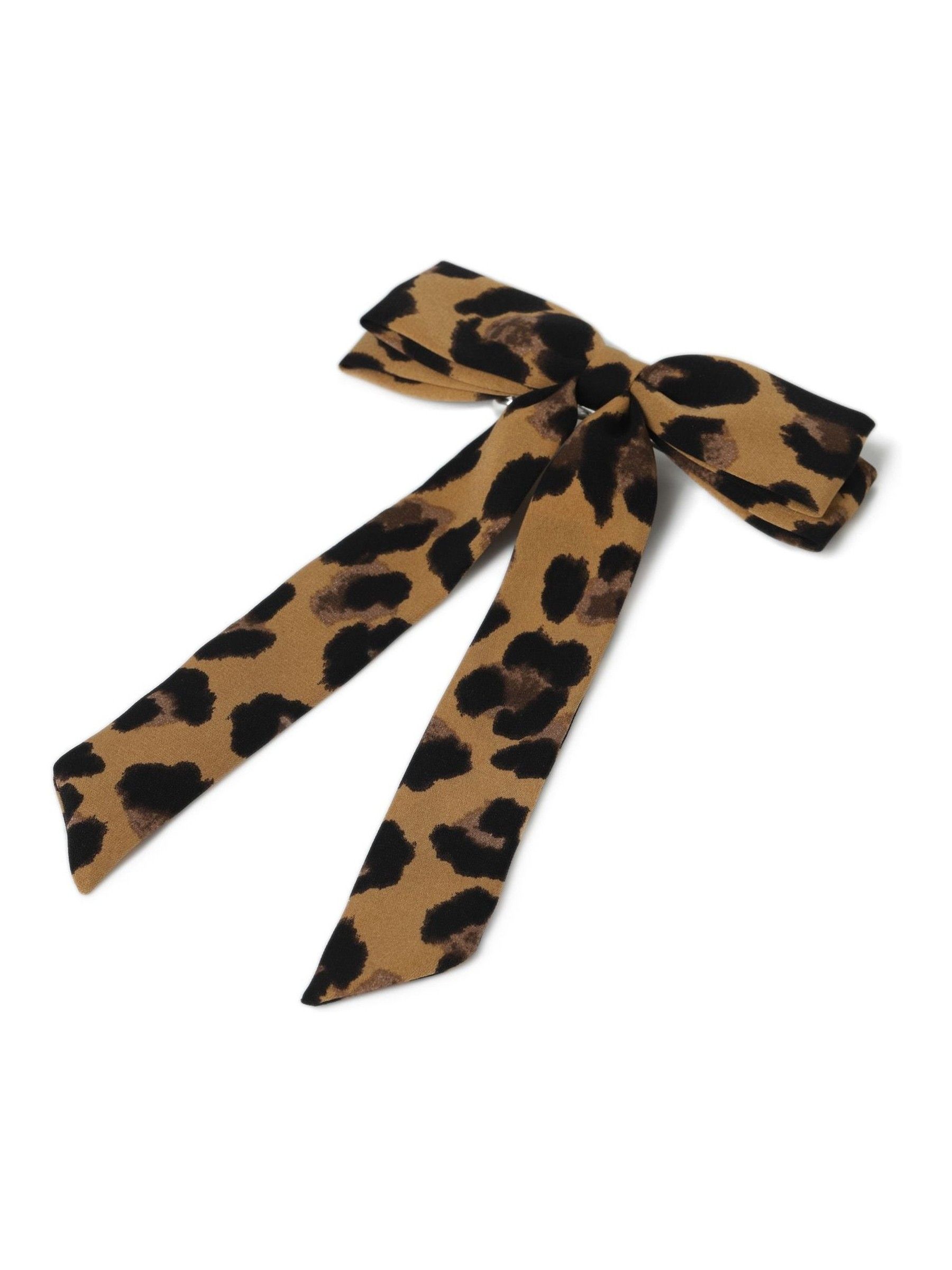 Aela Leopard Print Skinny Hair Bow