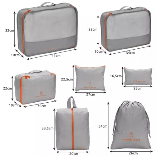 Organizer for Koffert - 7-deler - Vesker for Reise