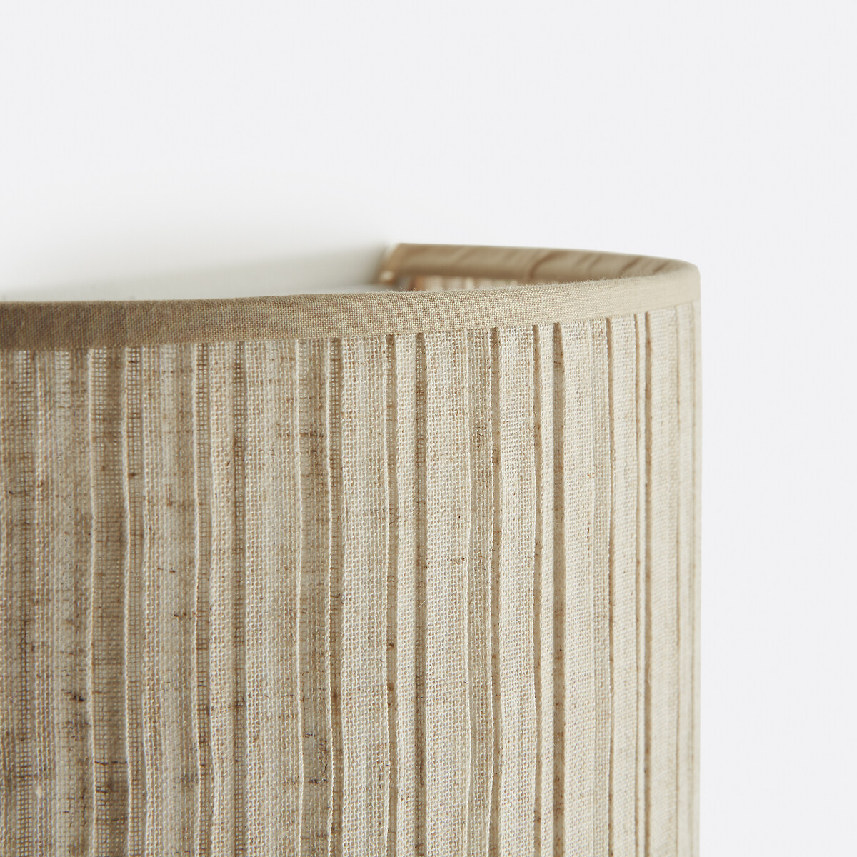 LA REDOUTE INTERIEURS<br>Arandela em linho plissado, 18 cm de altura, Jakoma
