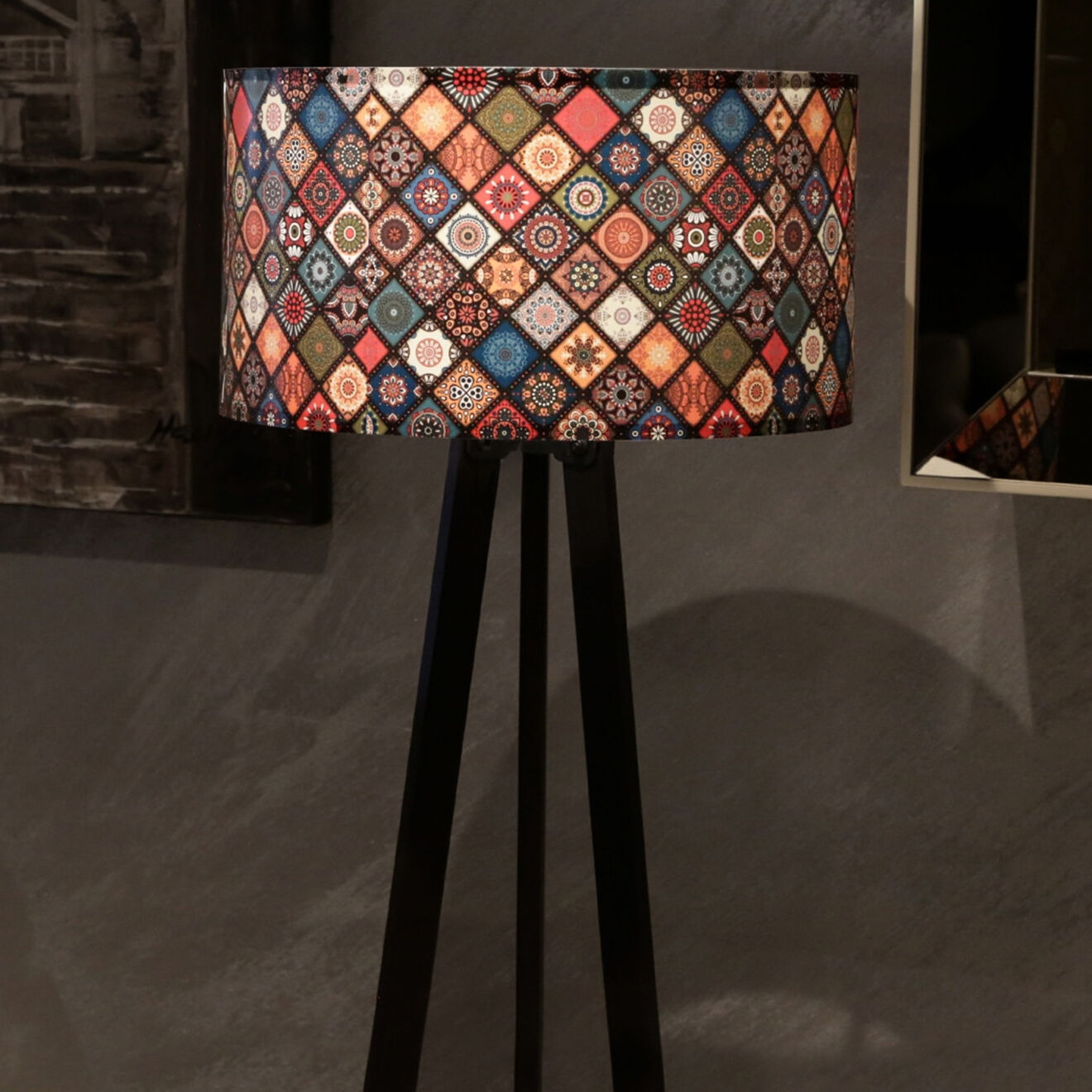 Opviq Lampadaire AYD multicolore - 21x38x140 cm