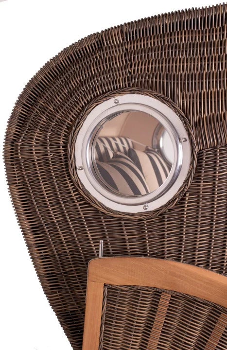 Strandstoel Rantum teak PE grijs design 581