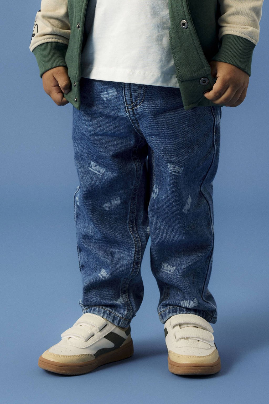 NAME IT MINI waist tapered jeans medium blue denim