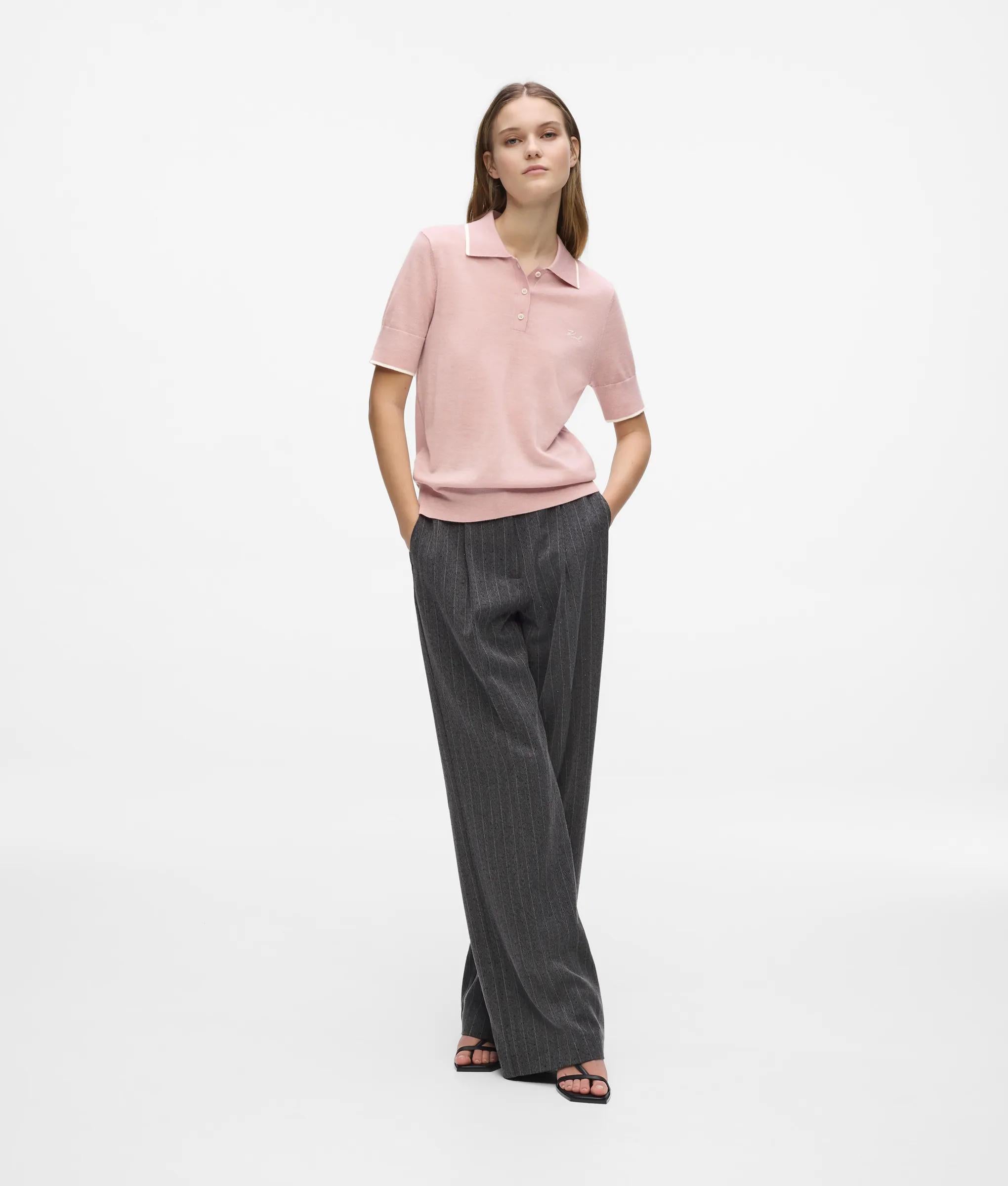 Poloshirt gemaakt van merinoswol