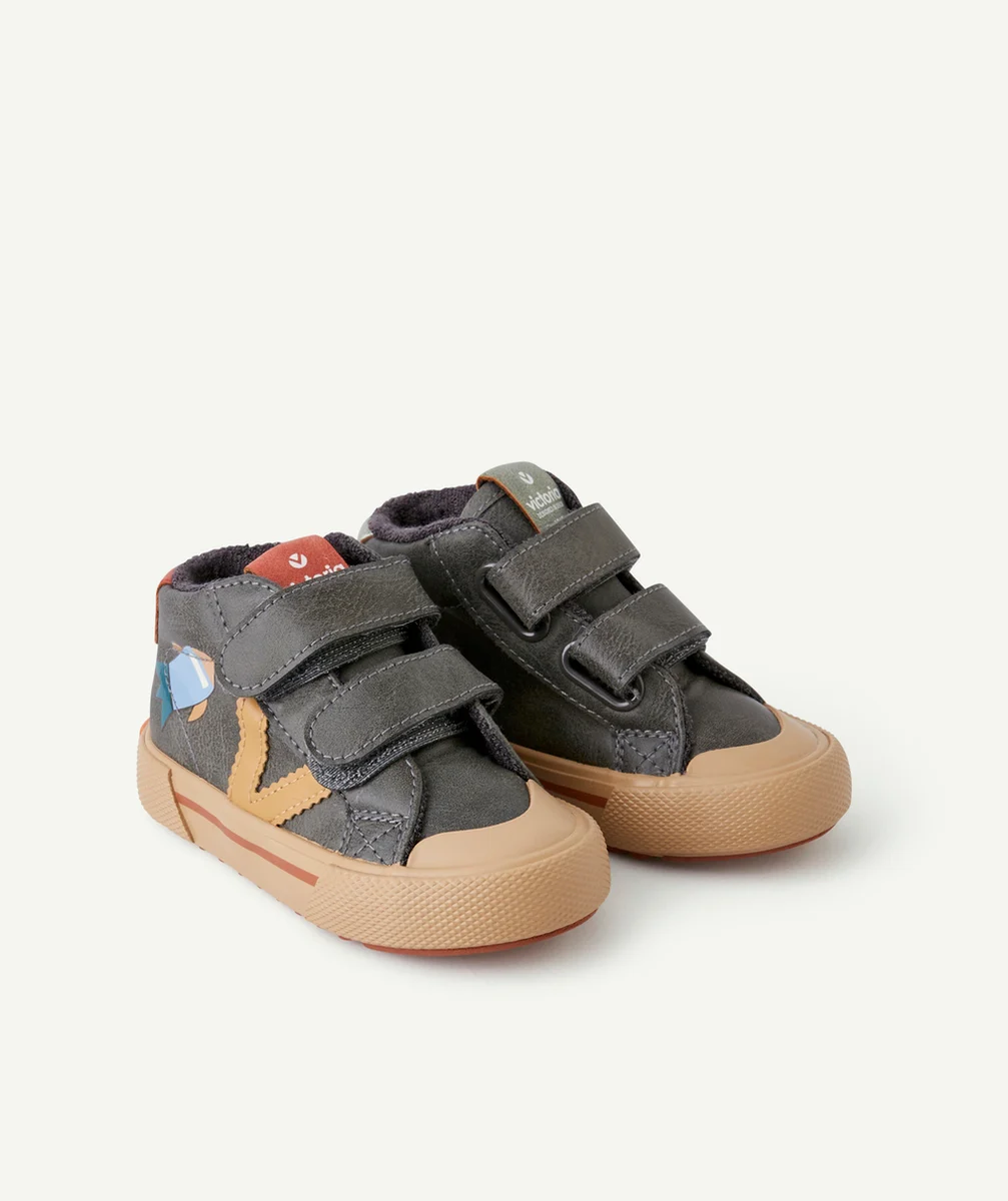 VICTORIABASKETS À SCRATCH TRIBU BÉBÉ GARÇON GRIS FONCÉ