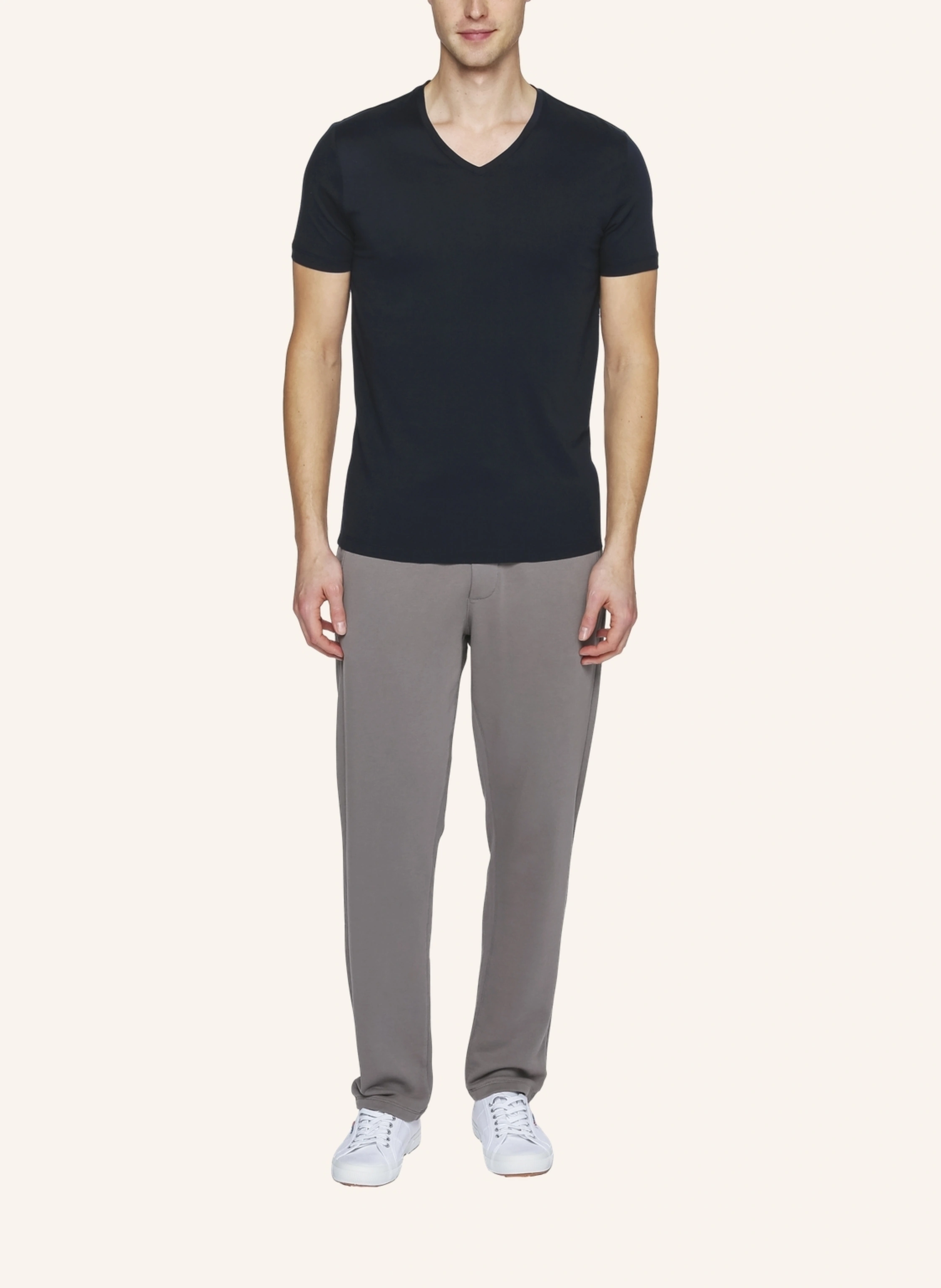 TRUSTED HANDWORK V Neck 1/2-Sleeve T-Shirt