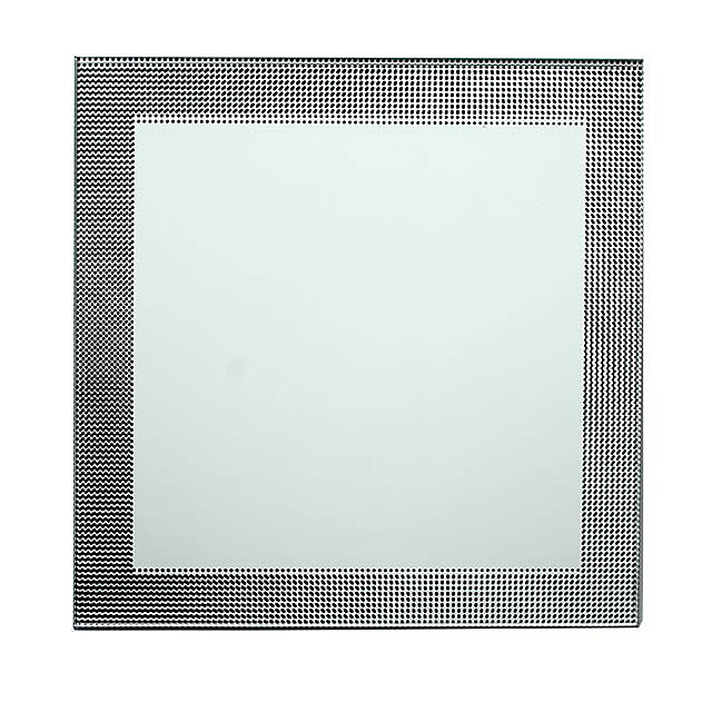 Miroir carré Black dots L.20 x l.20 cm