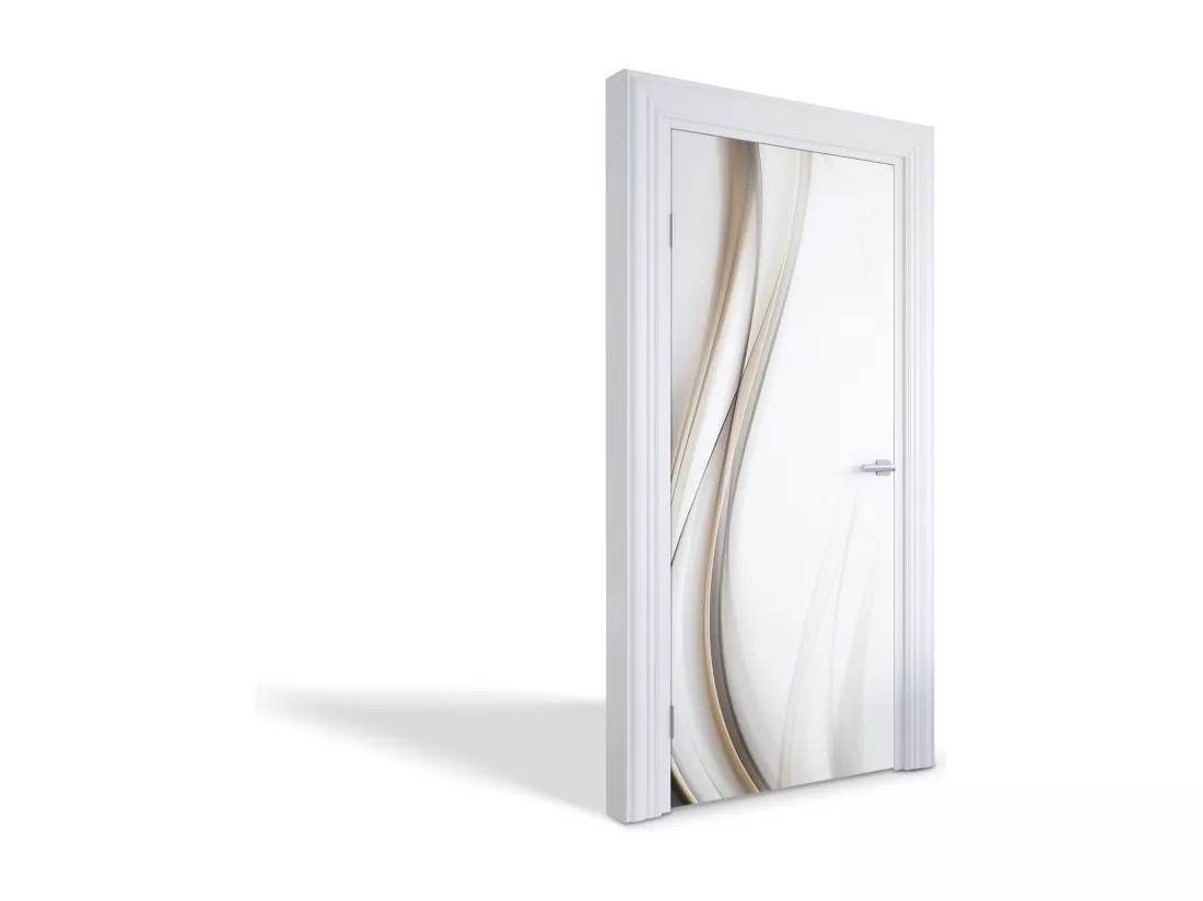 Papier peint photo pour portes intérieures - Vagues éthérées 95x205 cm