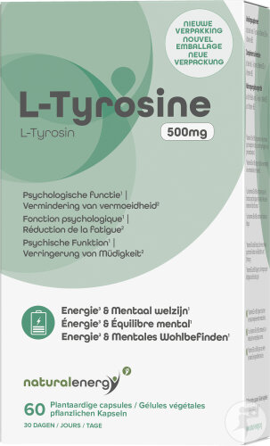 Natural Energy L-Tyrosine 500mg Gélules 60