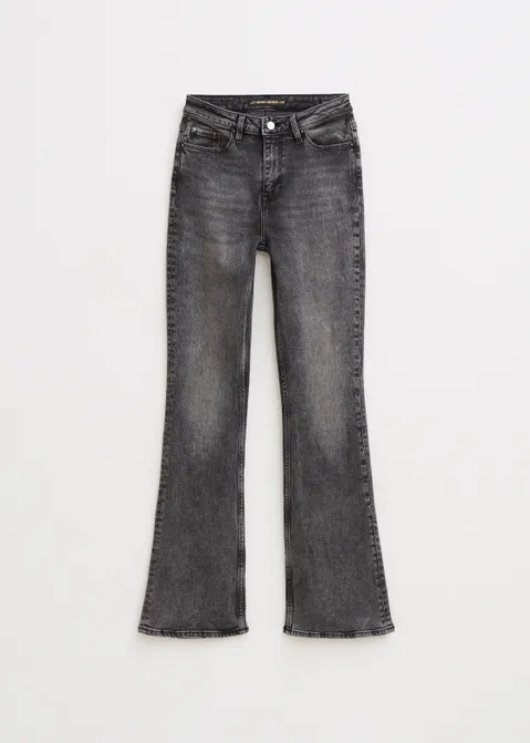 Sue high rise flare zwart (ZW.USEL)