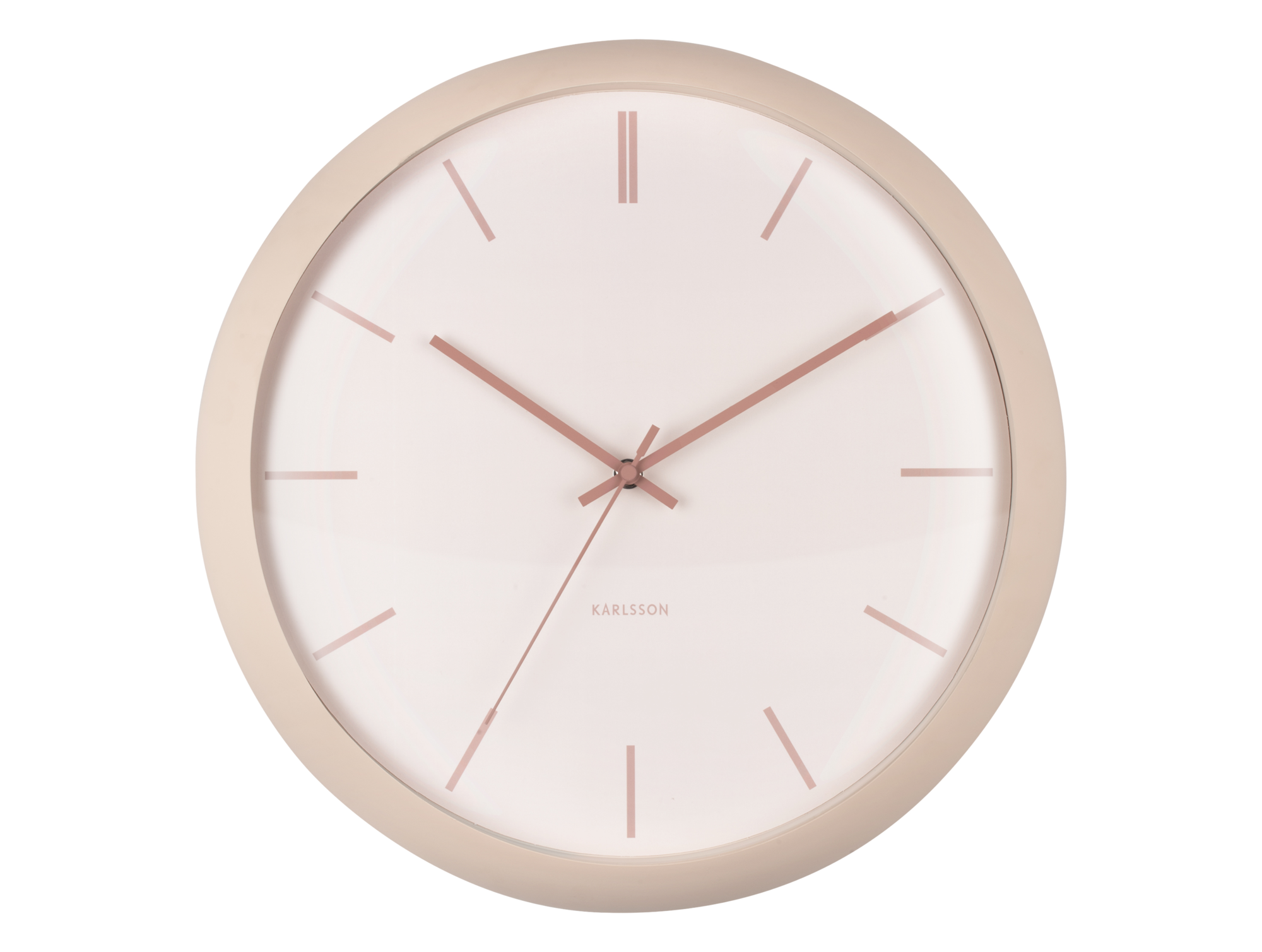 Wall clock Nirvana Globe sand brown