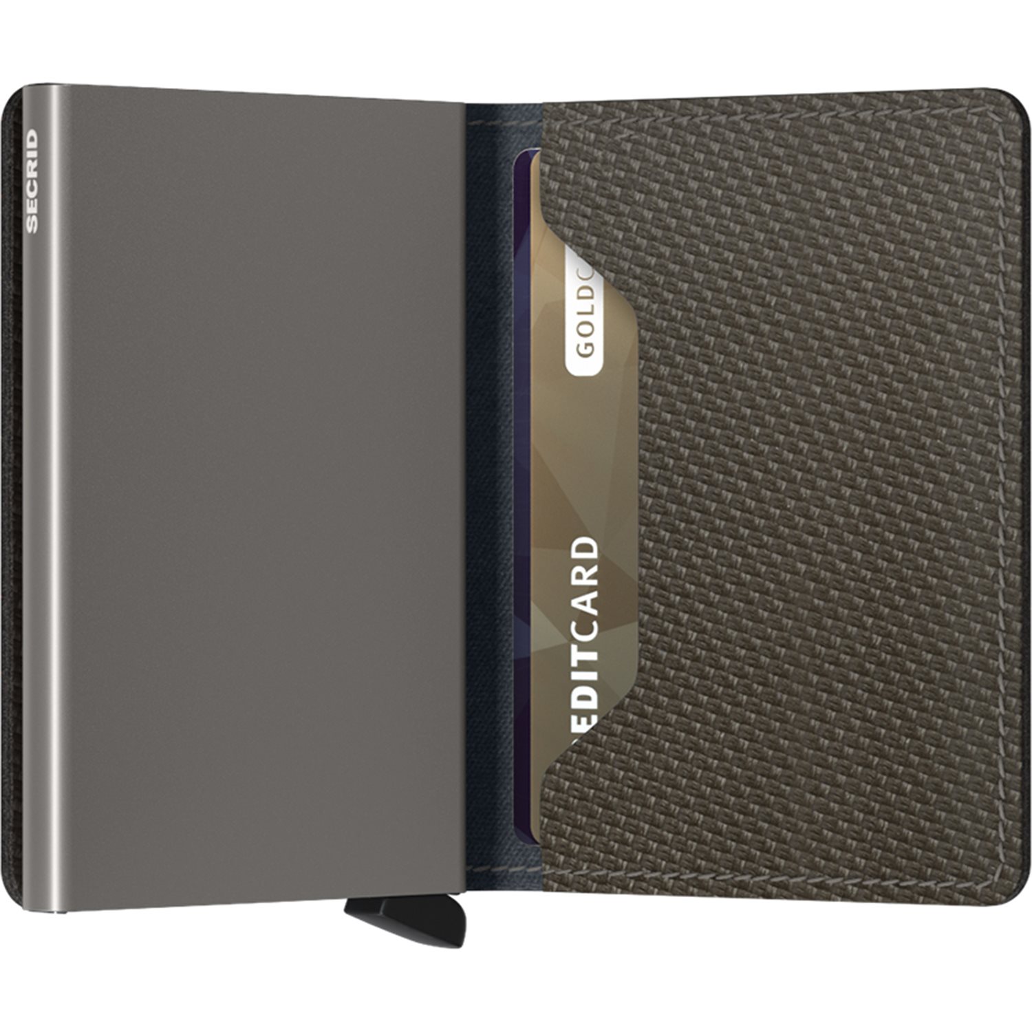 Secrid Slimwallet Portemonnee Carbon khaki