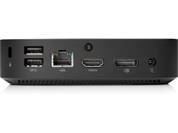 HP t430 v2 - Tynd klient - DTS 1 x Celeron N4020 / op til 2.8 GHz - RAM 4 GB - flash - eMMC 32 GB - eMMC 5.1 - UHD Graphics 600 - Gigabit Ethernet - HP ThinPro 64-bit - skærm: ingen - tastatur: Internationalt engelsk - TAA-kompatibel
