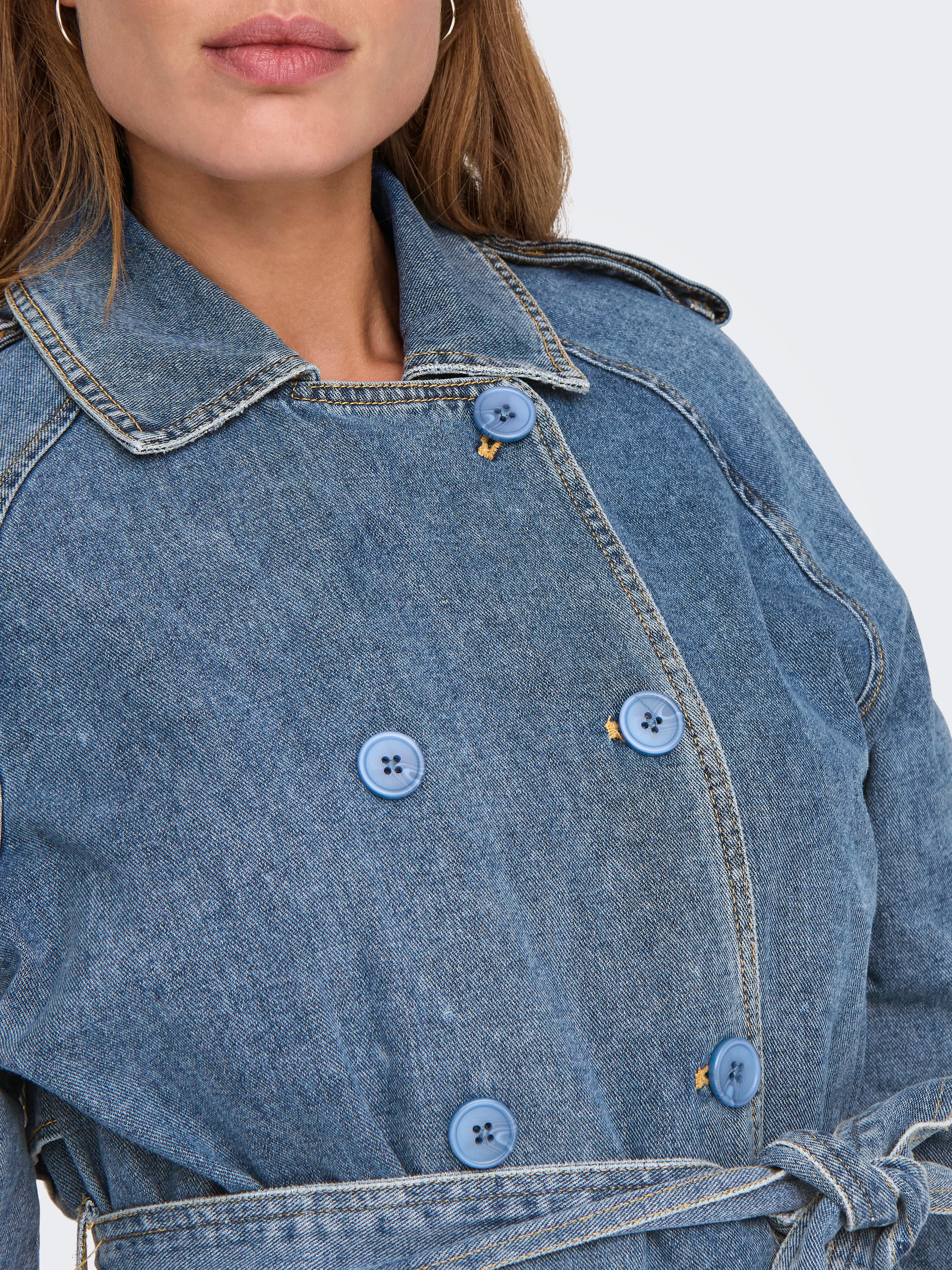 ONLJULIETTE Mantel Medium Blue Denim
