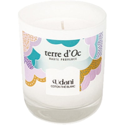Bougie parfumée - Udanie - Coton & thé blanc - 180 g