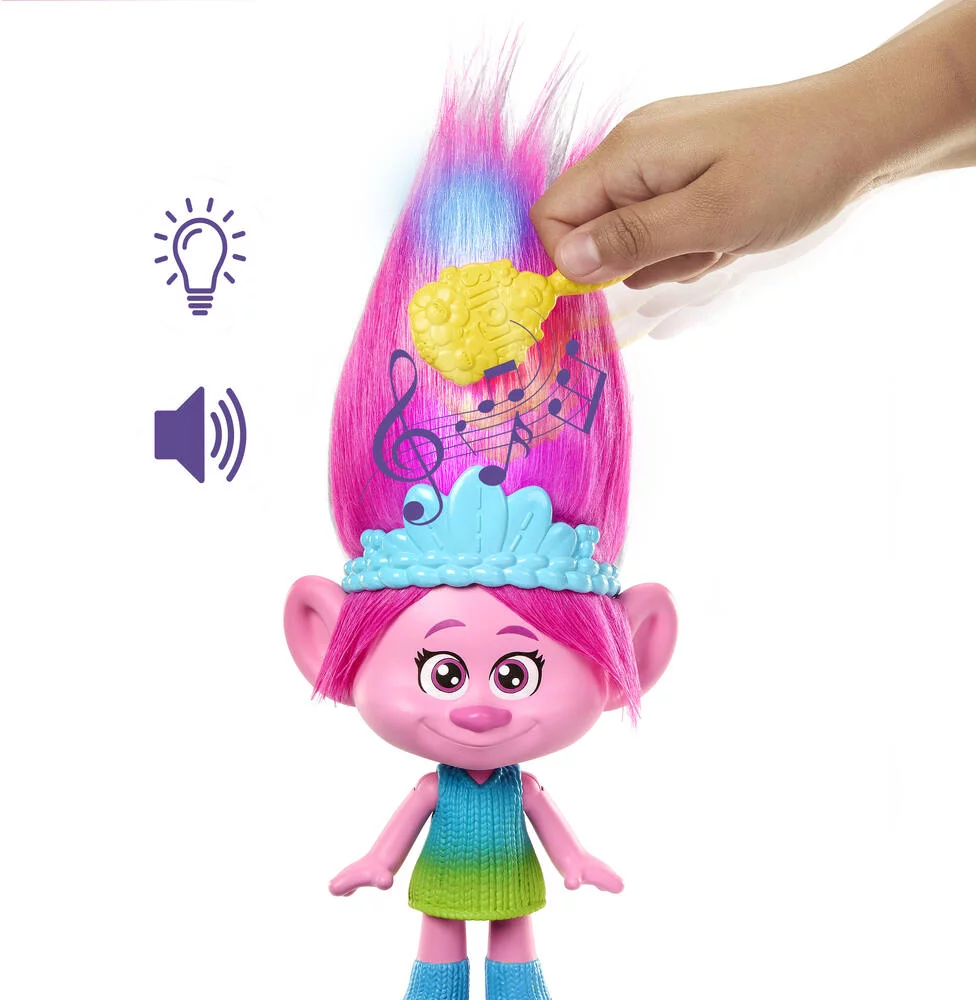 LES TROLLS - POUPEE POPPY MELODIES LUMIERES