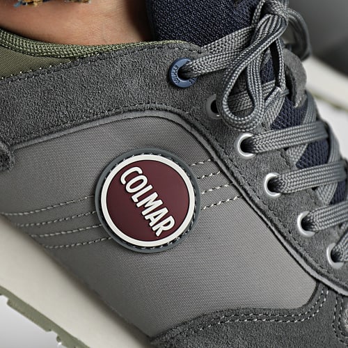 Baskets Travis Authentic 002 Gray Navy Military Green