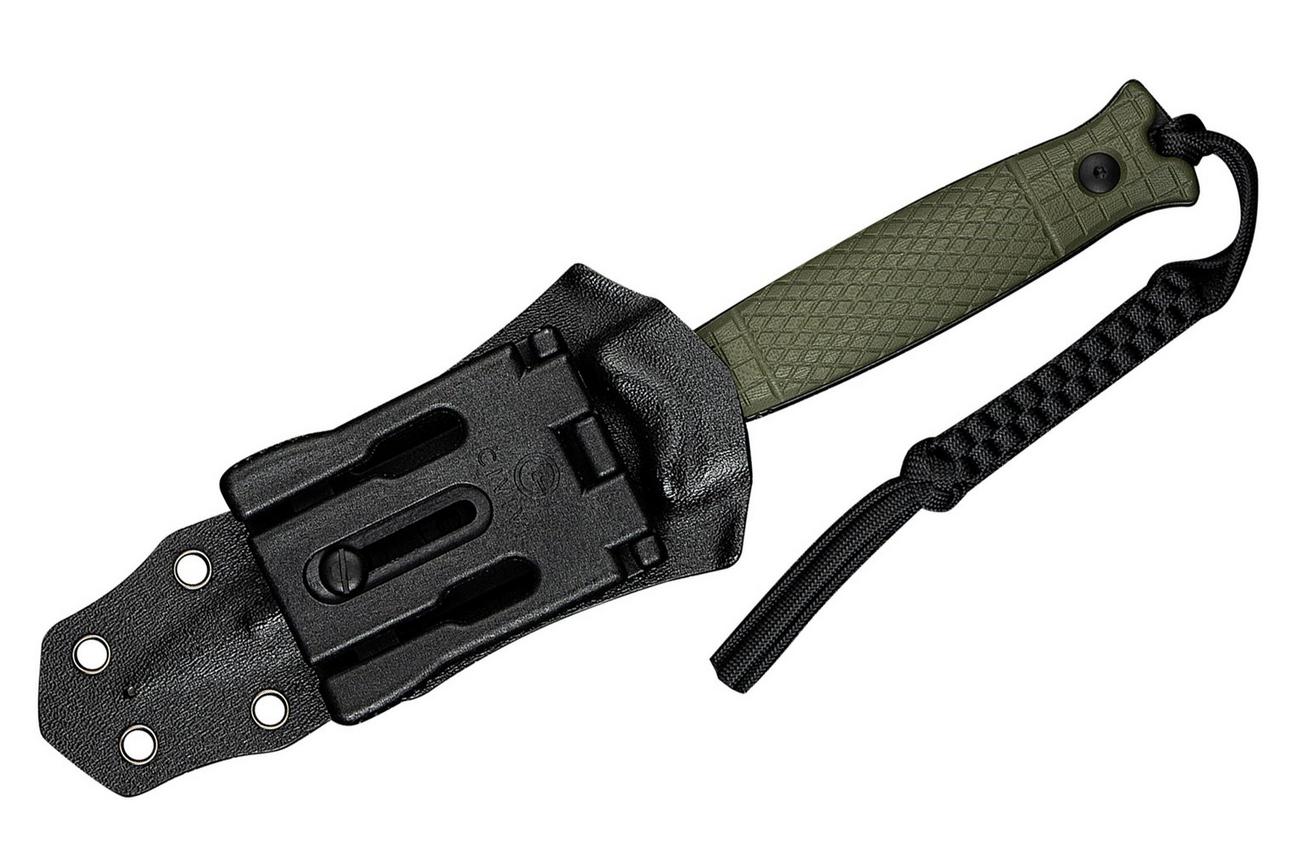 Civivi Perfrico C23026-2 Black Stonewashed 14C28N OD Green G10, vaststaand mes
