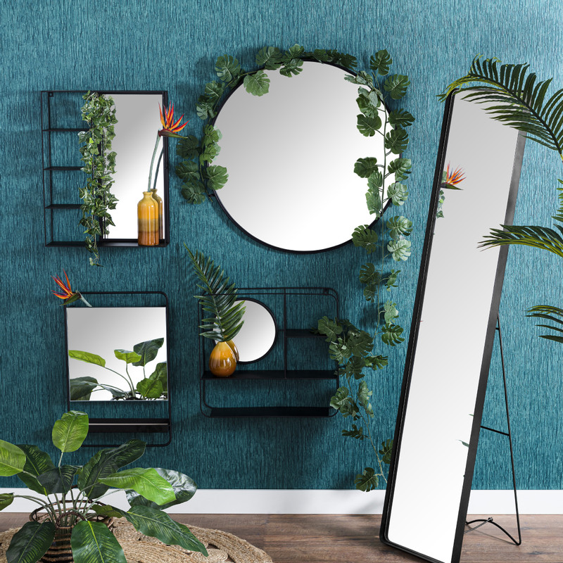 Ronde spiegel - ø80 cm - metalen lijst
