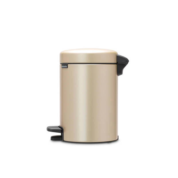 Brabantia newIcon pedaalemmer 3 liter met kunststof binnenemmer - Champagne