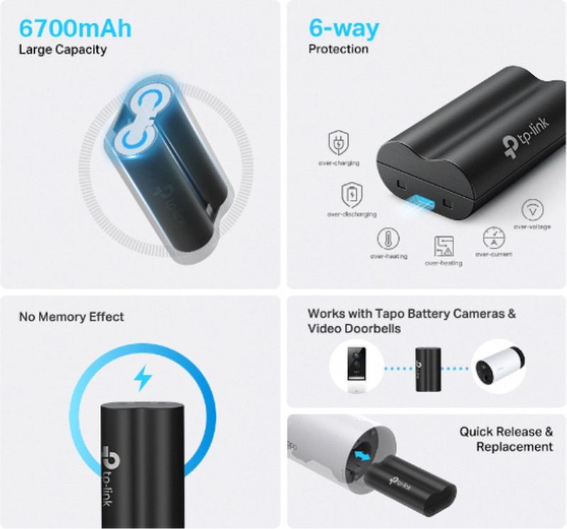 TP-Link Tapo A100 - Werkt met Tapo C420, Tapo C400, Tapo D230