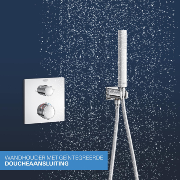 Grohe Precision Thermostat Perfect inbouw douchesysteem met Vitalio Rain Mono 310 hoofddouche vierkant Chroom