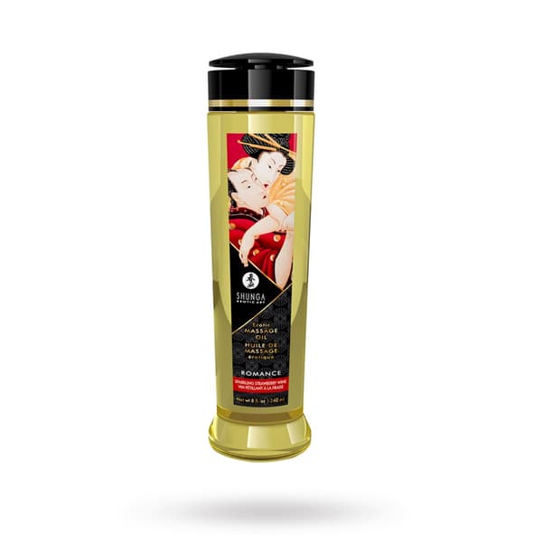 Erotisk Massasjeolje - ROMANCE Sparkling Strawberry Wine 240ML