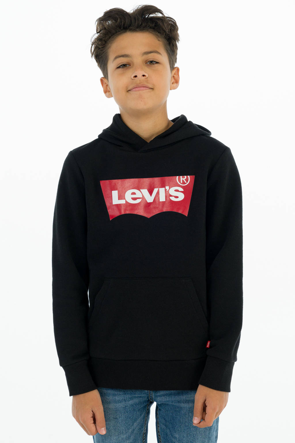 Levi's hoodie met logo zwart