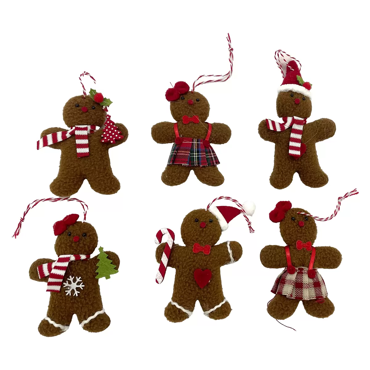Hängedeko für Baum Lebkuchen Braun