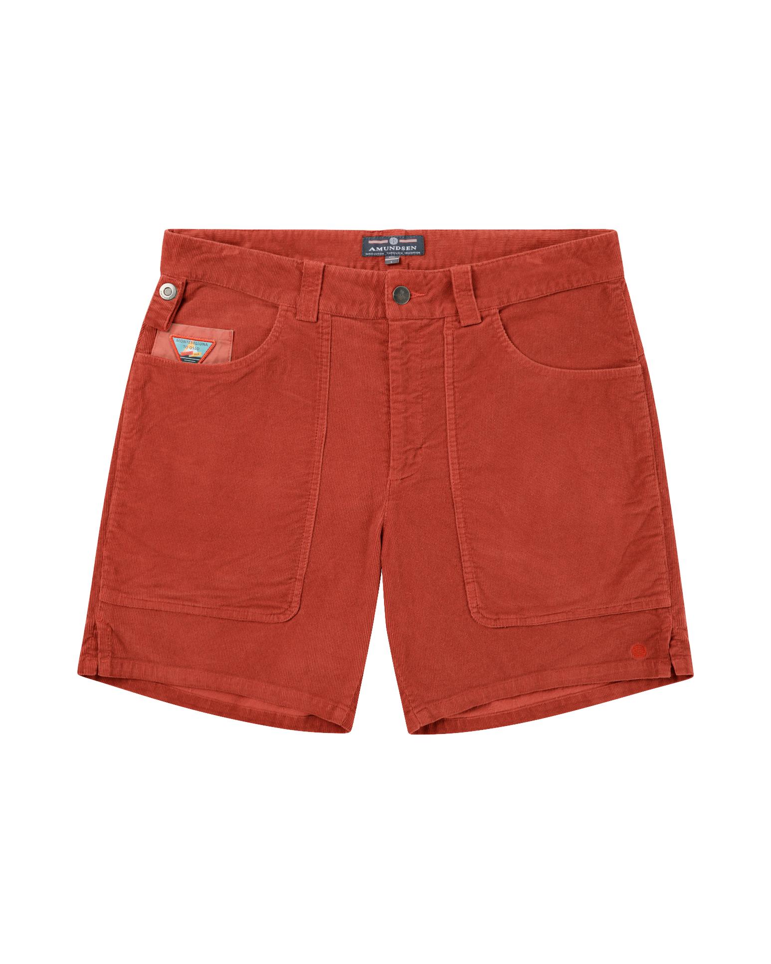 Amundsen 7Incher Cord G. Dyed Shorts Terra Red