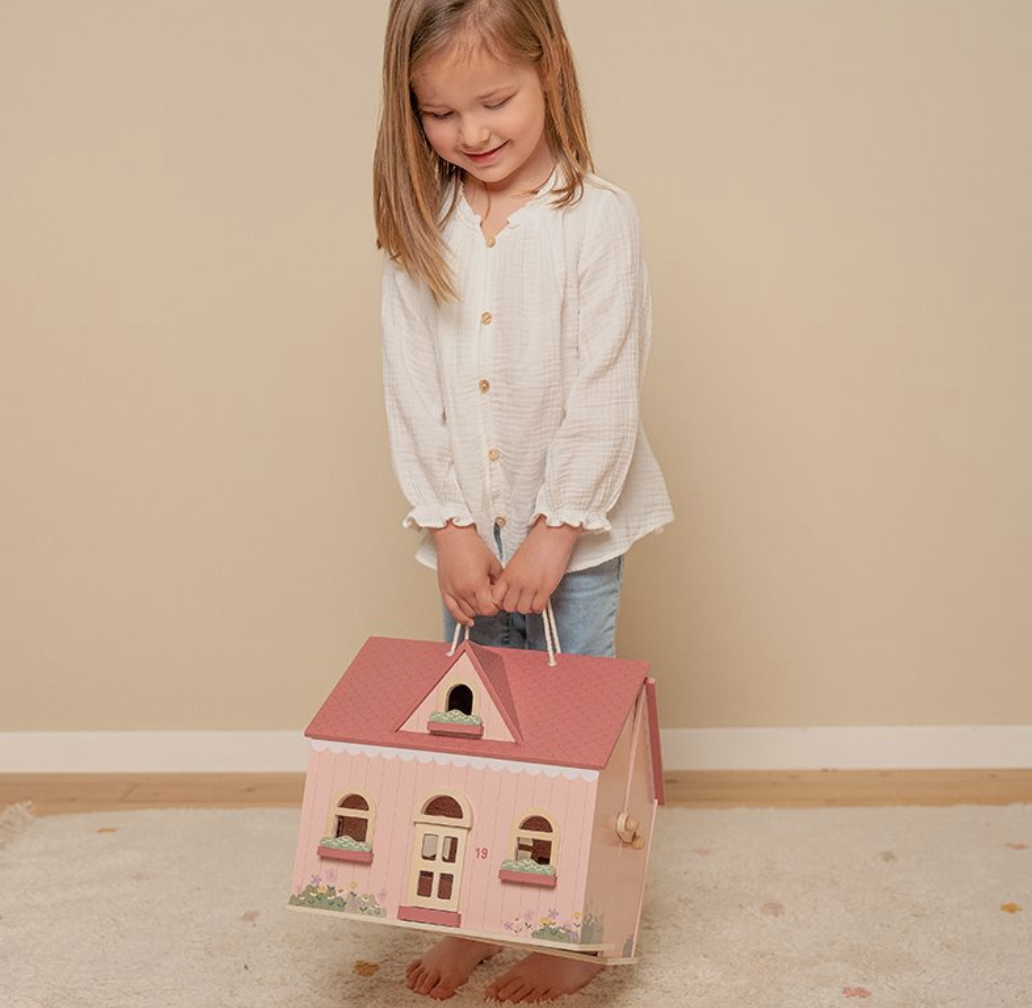 Little Dutch Little Dutch draagbaar houten poppenhuis  FSC