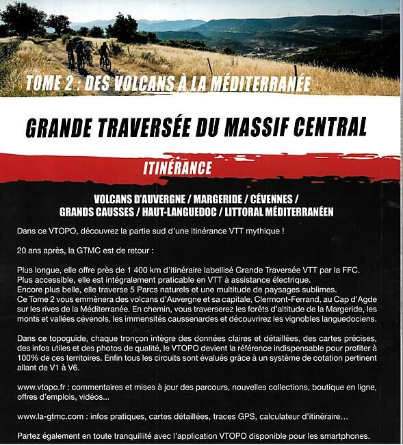 VTOPO - VTOPO GRANDE TRAVERSEE MASSIF CENTRAL T 2
