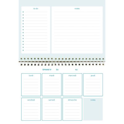 Hebdo-Malin Mini Labo - 21 x 15 cm - Blanc - Exacompta