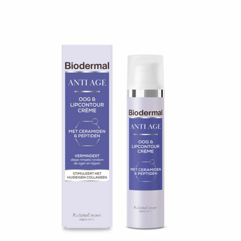 2x Biodermal Oog & Lip Contour crème Anti Age15 ml