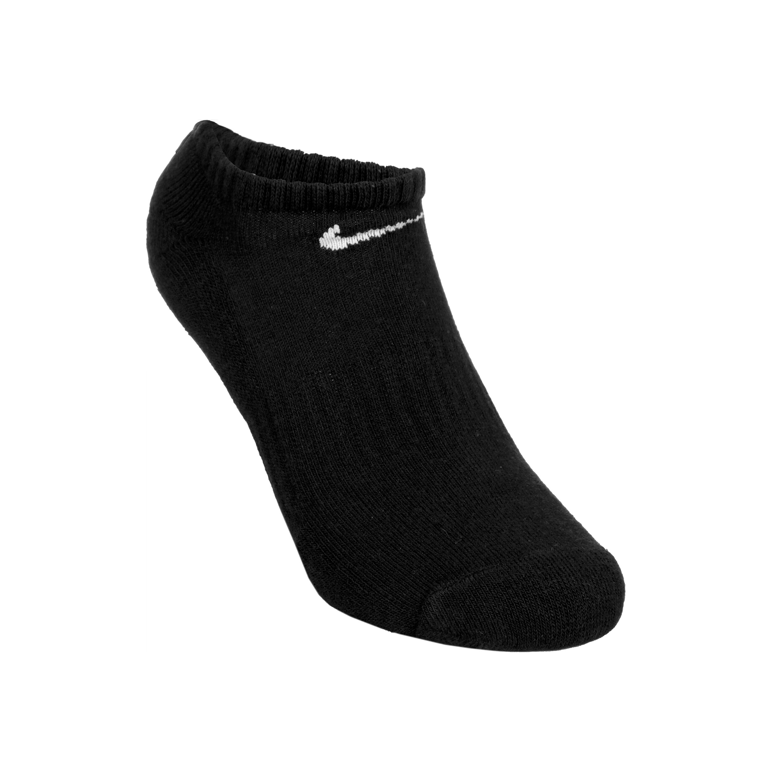 Nike Everyday Lightweight No Show Chaussettes De Sport Pack De 3 - Noir , Blanc