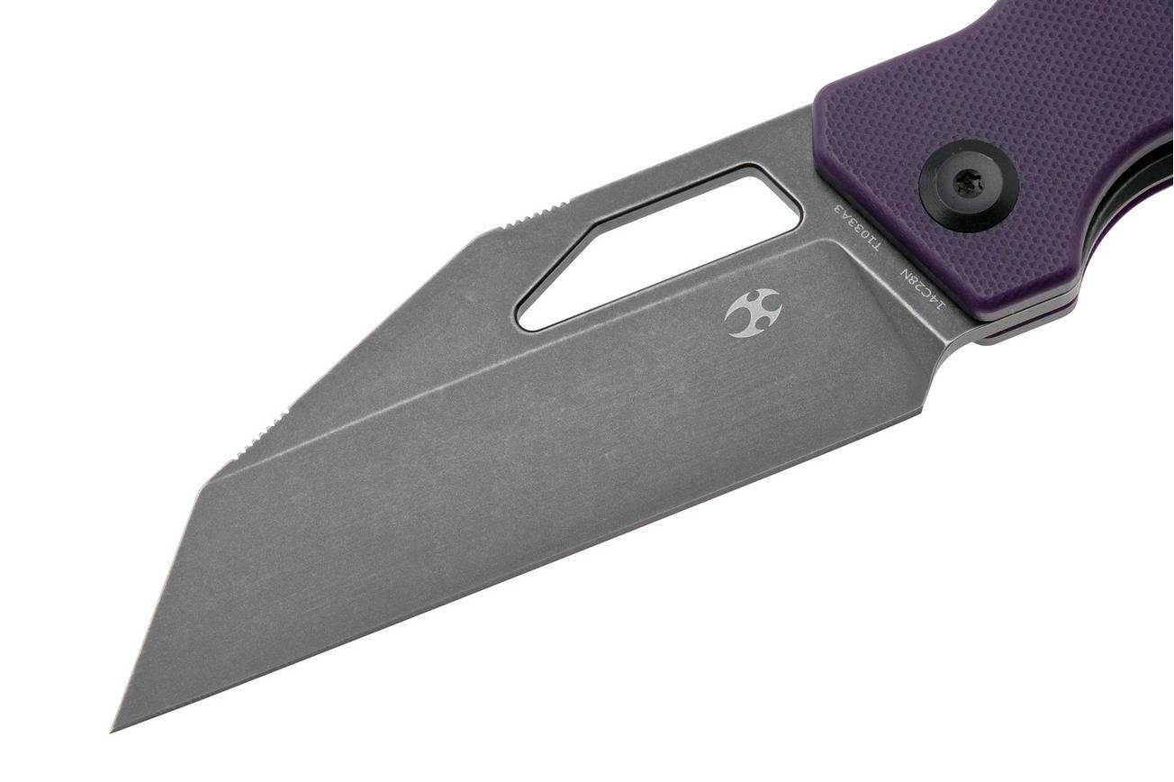 Kansept Egress T1033A3 Purple G10, Blackwashed 14C28N, zakmes
