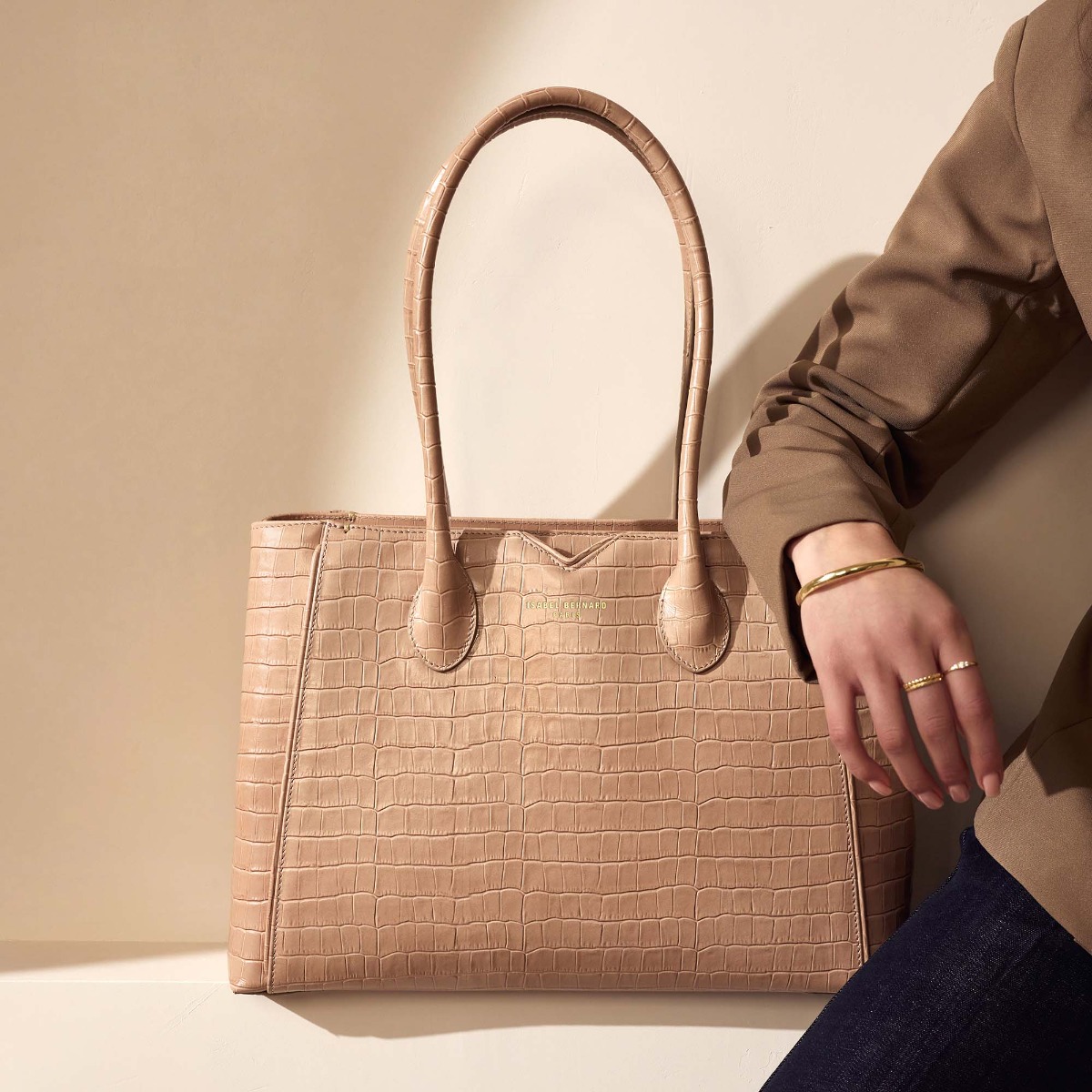 handtas Isabel Bernard Isabel Bernard Beige
