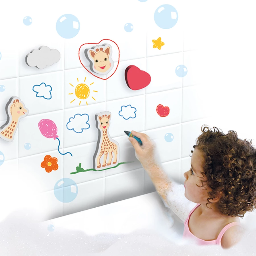 SES Creative® Sophie la girafe - Badewannen-Malstifte mit Formen