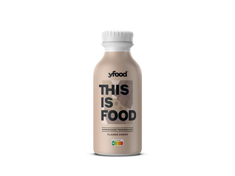 YFOOD Trinkmahlzeit Classic Choco 500 ml Trinkmahlzeit mit Proteinen, Vitaminen & Mineralstoffen